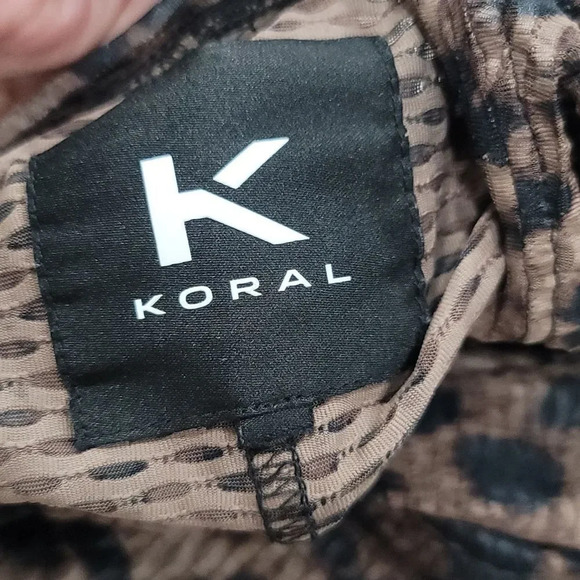 KORAL Sofia Netz leopard-print stretch-jersey top - Picture 10 of 12